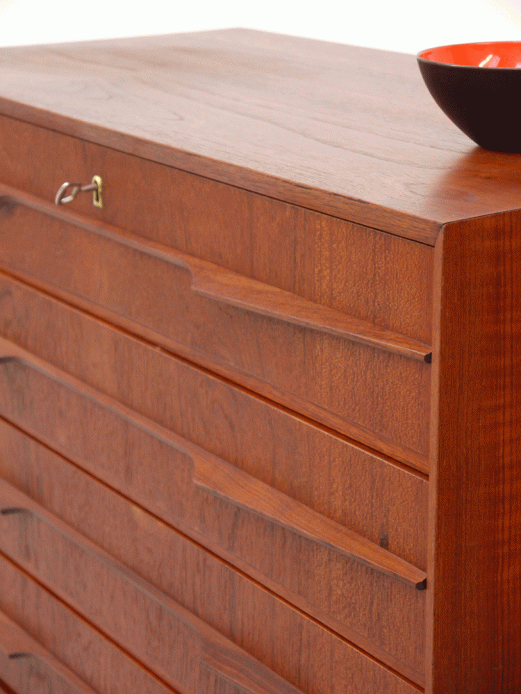 Danish – Large Teak Tall Drawer Unit