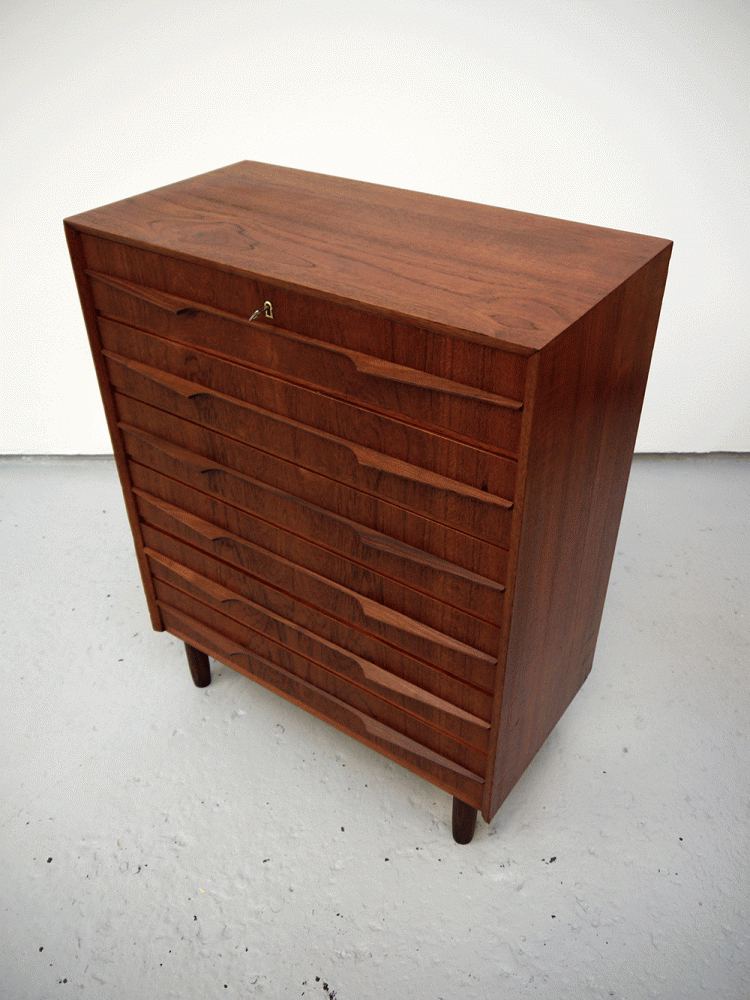 Danish – Large Teak Tall Drawer Unit