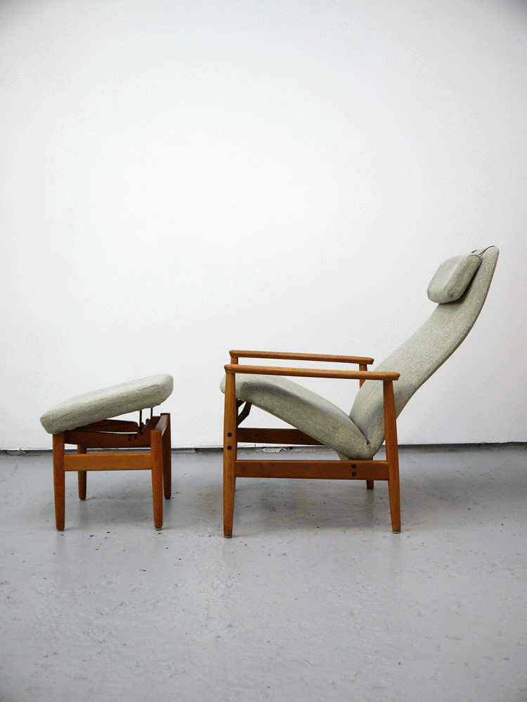 Swedish – Reclining Chair and Ottoman