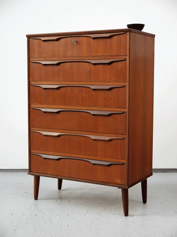 Danish – Large Teak Tall Drawer Unit
