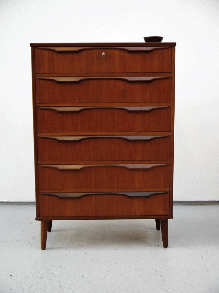 Danish – Large Teak Tall Drawer Unit