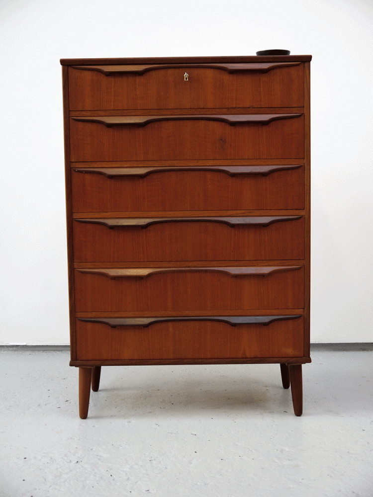 Danish – Large Teak Tall Drawer Unit