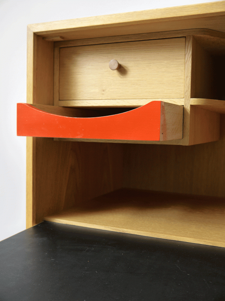 Danish – Lockable Oak Bureau