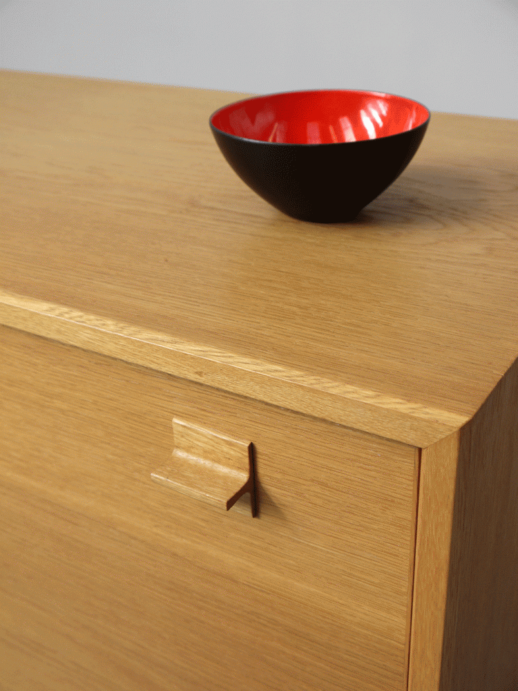 Danish – Lockable Oak Bureau