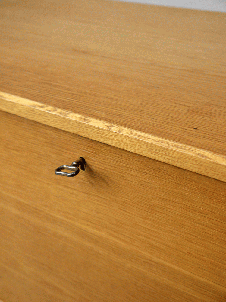 Danish – Lockable Oak Bureau