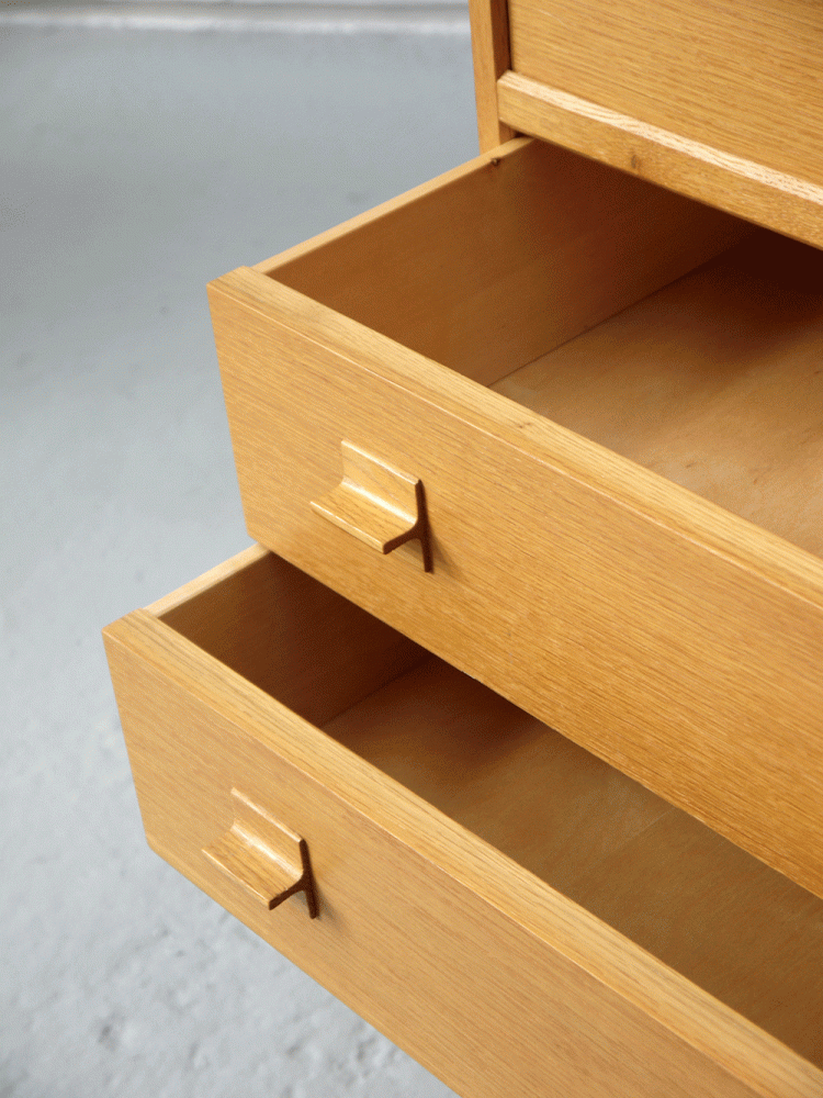 Danish – Lockable Oak Bureau