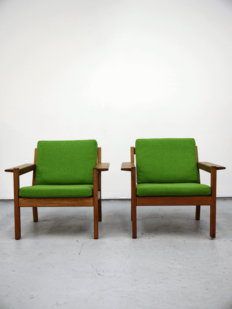 Borge Mogensen – Fredericia 227 Oak Lounge Chairs