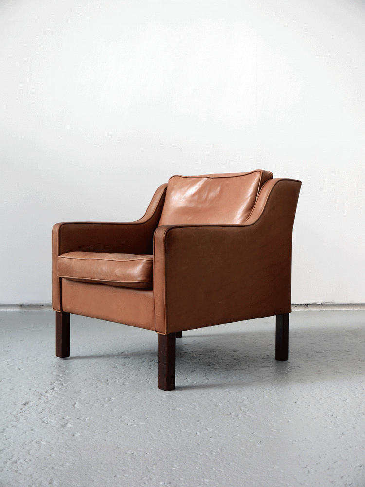Borge Mogensen – Tan Leather Lounge Chairs