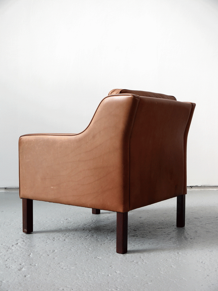 Borge Mogensen – Tan Leather Lounge Chairs