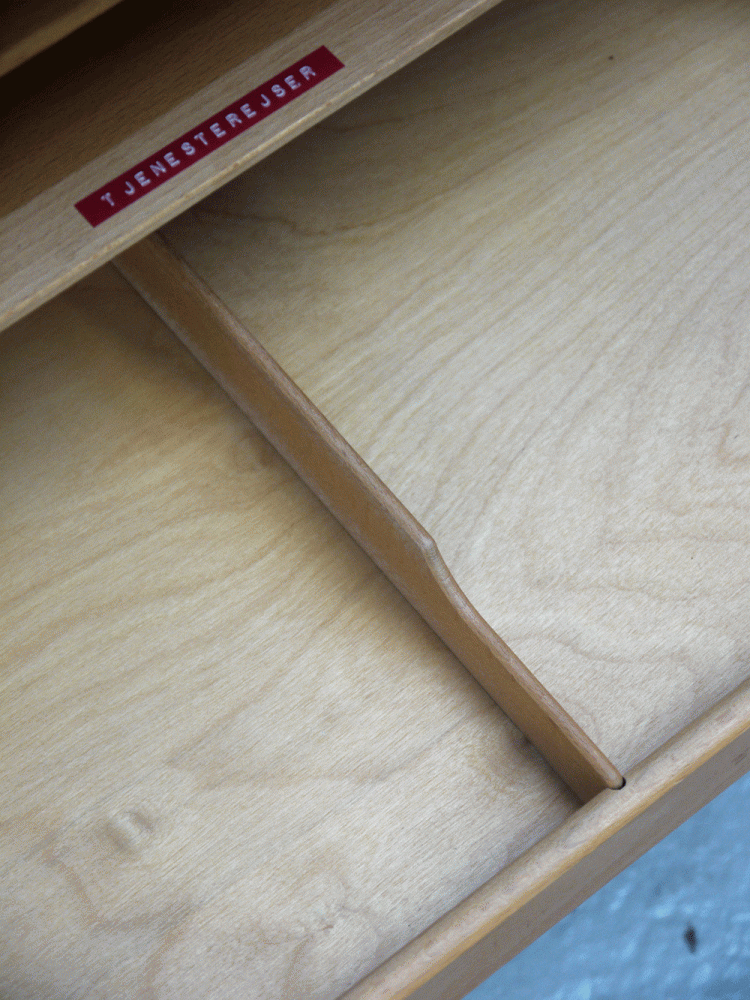 British – Oak Tambour Door Haberdashery Unit