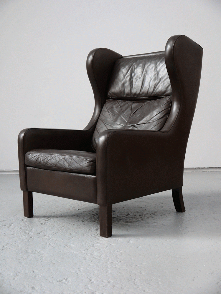 Borge Mogensen – Leather Wing Chair