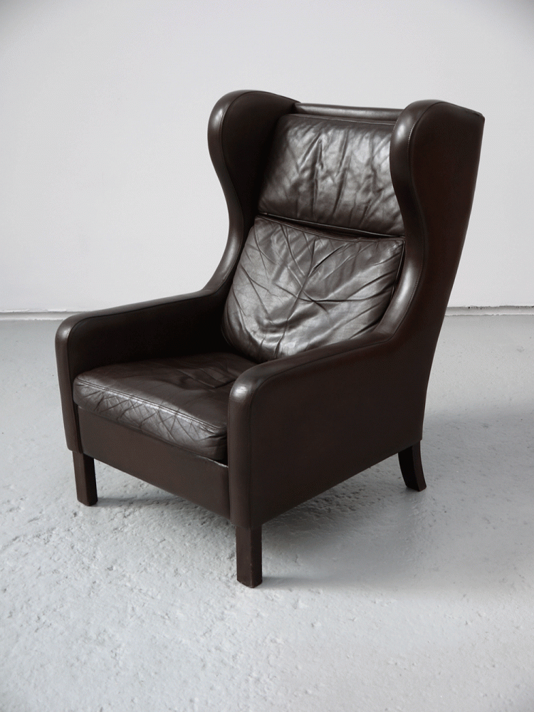 Borge Mogensen – Leather Wing Chair