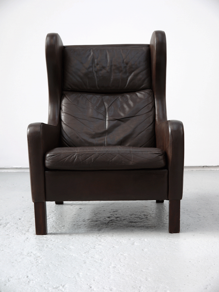 Borge Mogensen – Leather Wing Chair