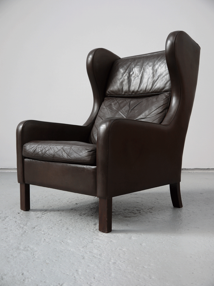 Borge Mogensen – Leather Wing Chair