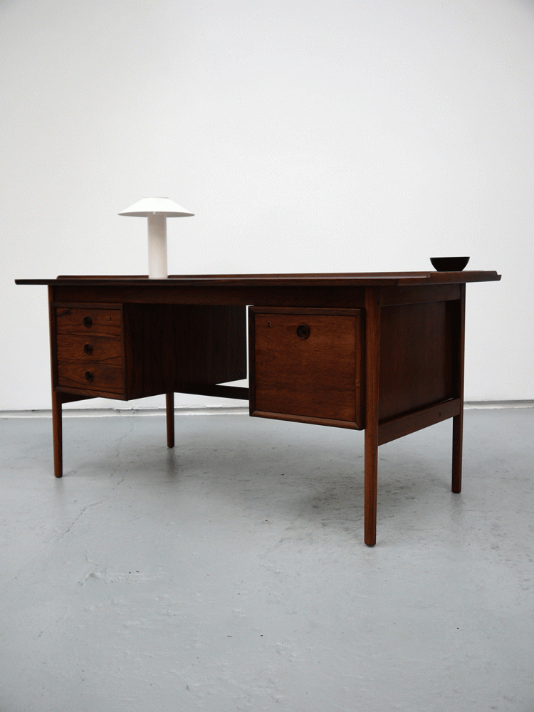 Danish – Rosewood Pedestal Desk