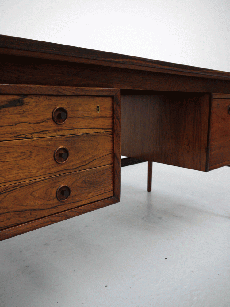 Danish – Rosewood Pedestal Desk