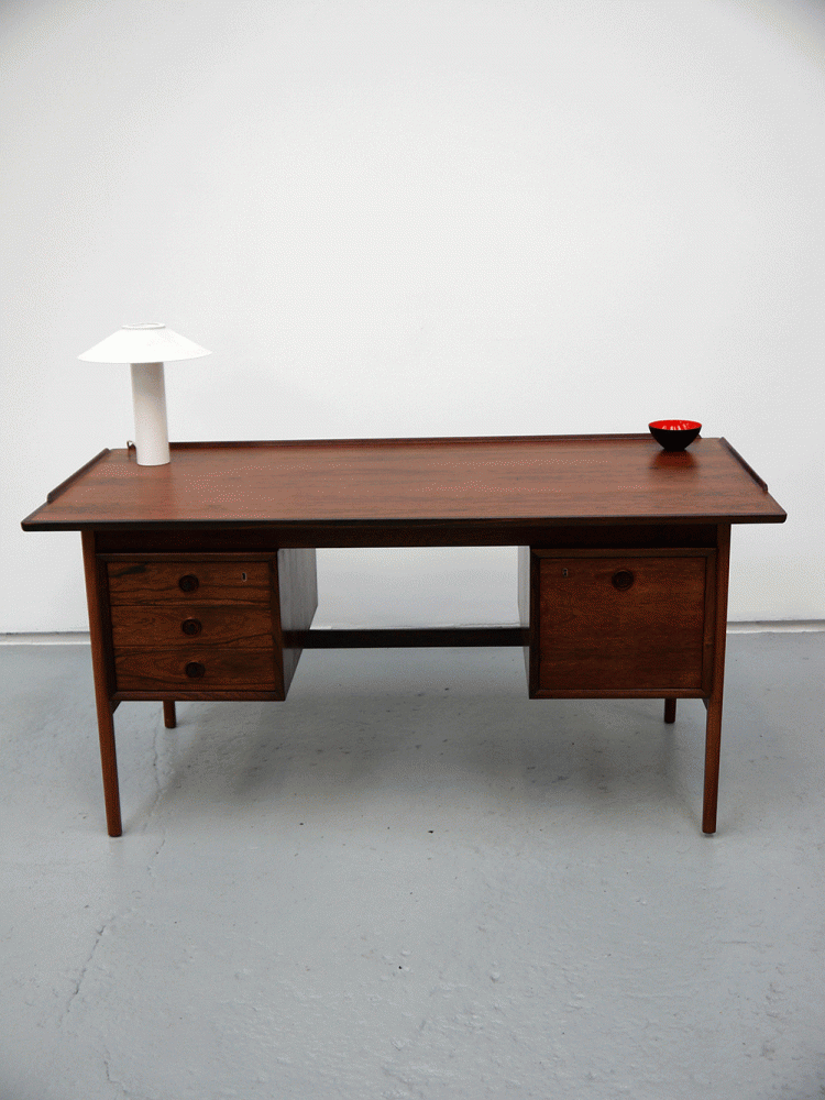 Danish – Rosewood Pedestal Desk