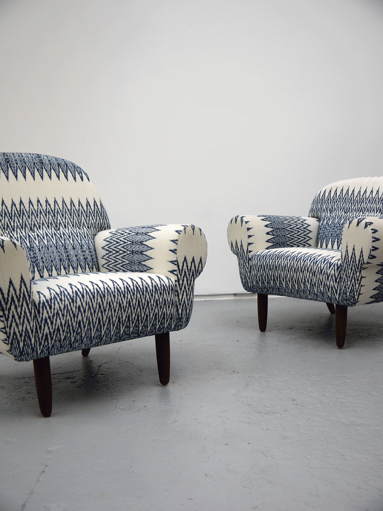 Finn Juhl Stlye – Large Upholstered King Lounge Chair