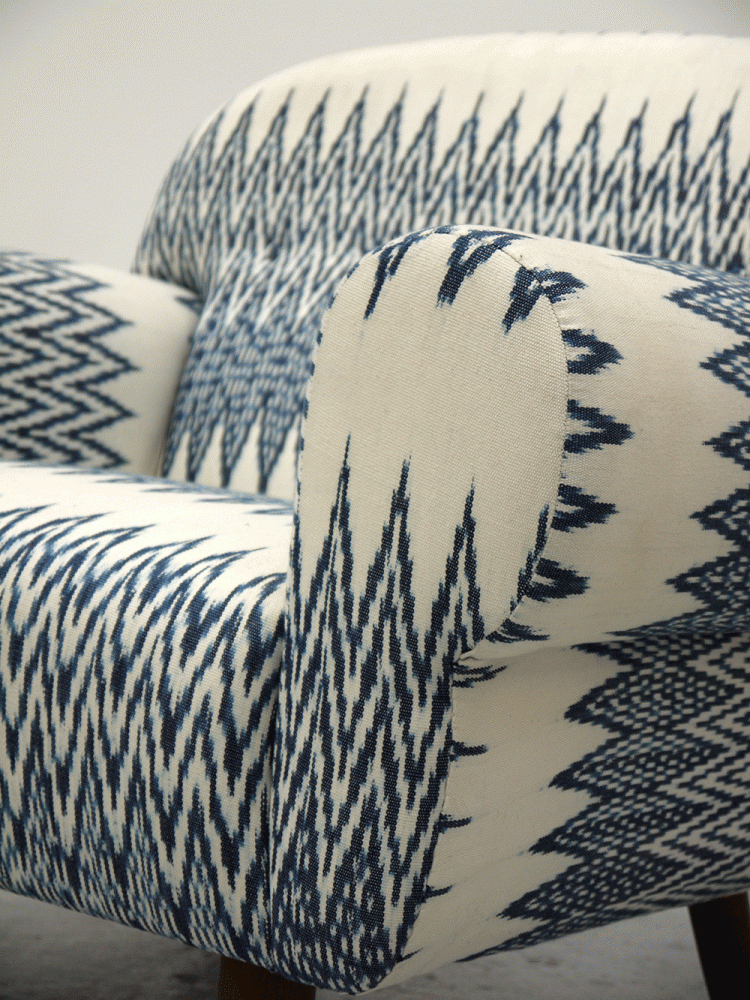 Finn Juhl Style – Large Uphostered Queen Lounge Chair