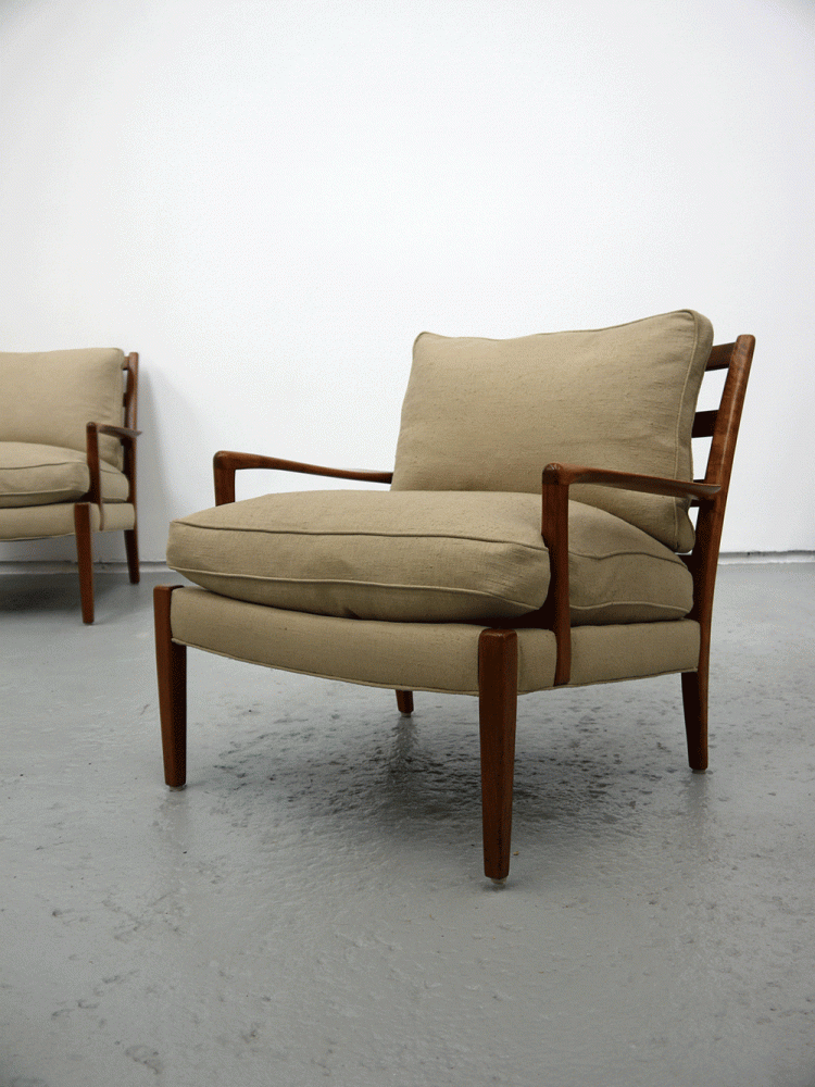 Arne Norell – Pair of Upholstered Easy Chairs