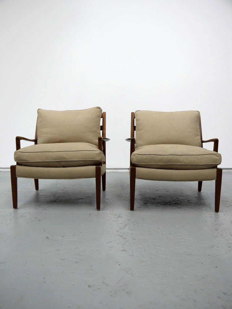 Arne Norell – Pair of Upholstered Easy Chairs