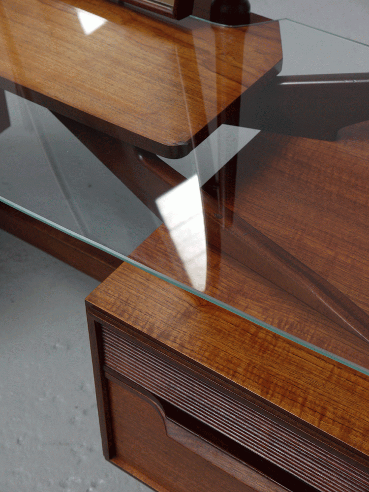 Danish – Floating Glass Dressing Table