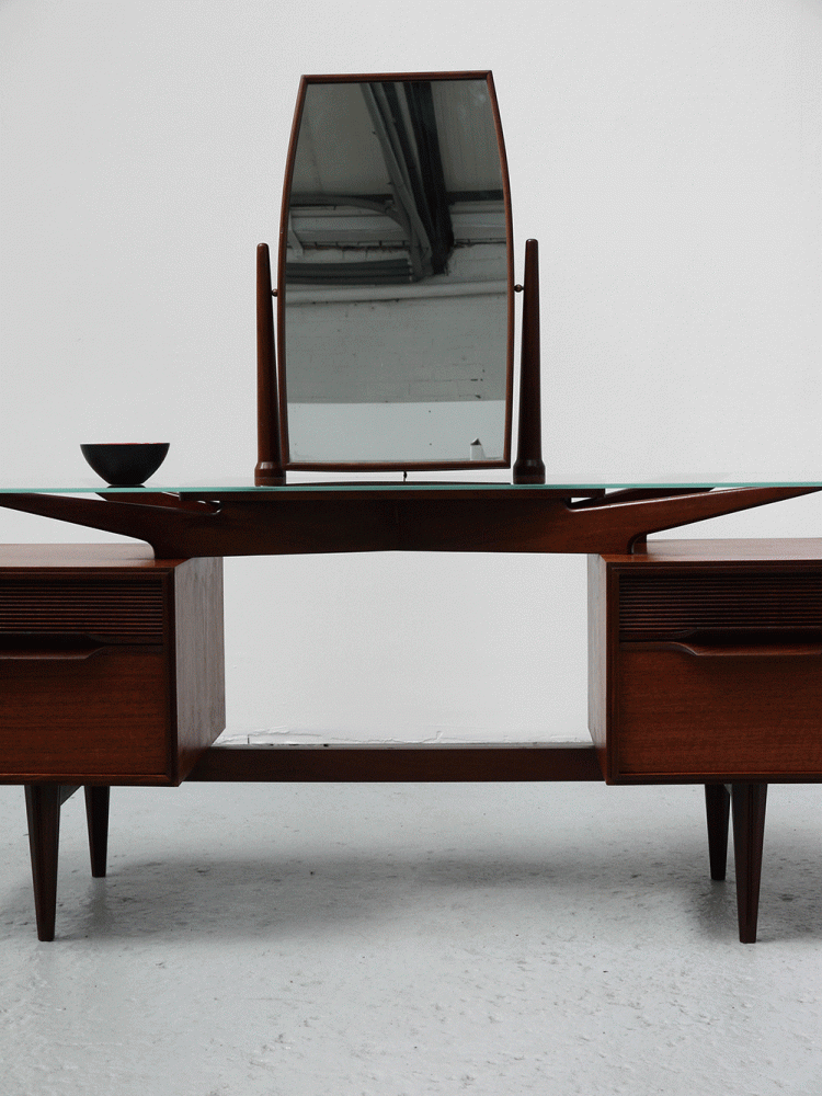 Danish – Floating Glass Dressing Table