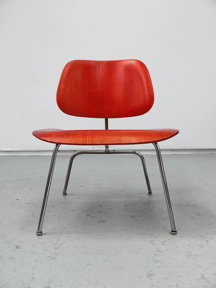 Charles and Ray Eames – Rare Aniline Red LCM