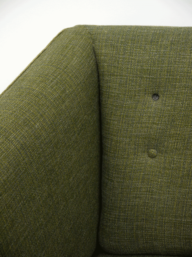 Danish – Early 20th Century Curved Sofa