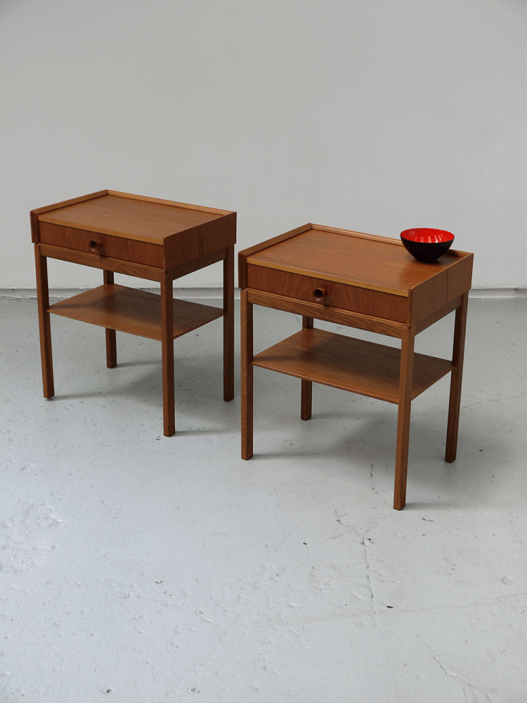AB Carlstrom – Pair Of Teak Bedside Drawer Units