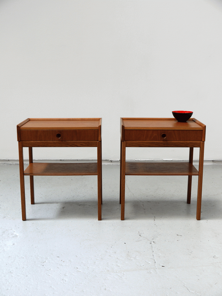 AB Carlstrom – Pair Of Teak Bedside Drawer Units