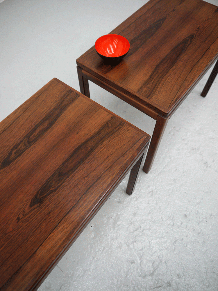 HMB Mobler – Pair of Rosewood Side Tables