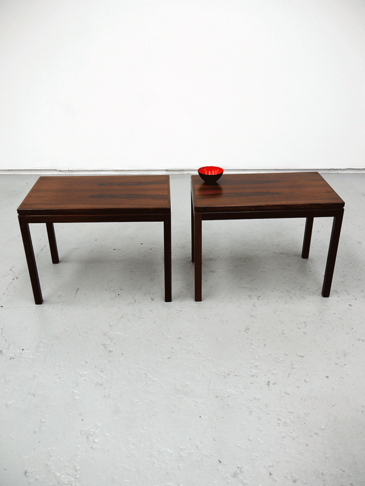HMB Mobler – Pair of Rosewood Side Tables