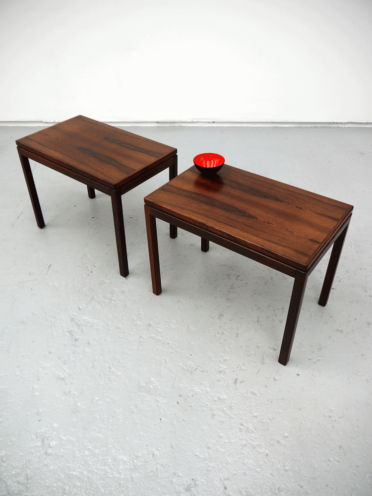 HMB Mobler – Pair of Rosewood Side Tables