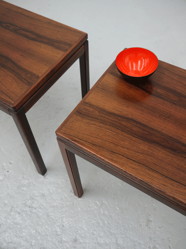 HMB Mobler – Pair of Rosewood Side Tables
