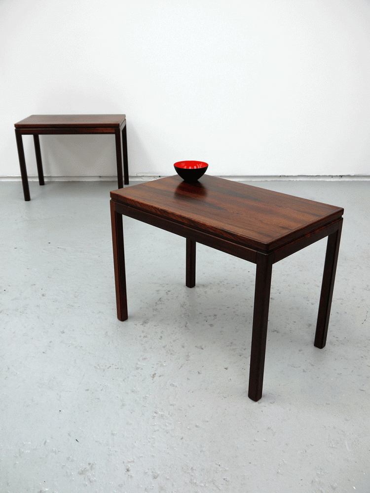 HMB Mobler – Pair of Rosewood Side Tables