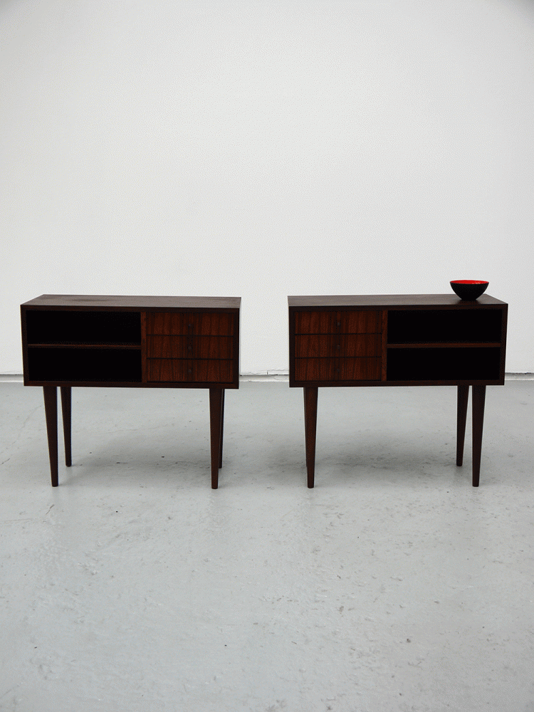 Poul Hundevad – Pair of Rosewood Drawer Units