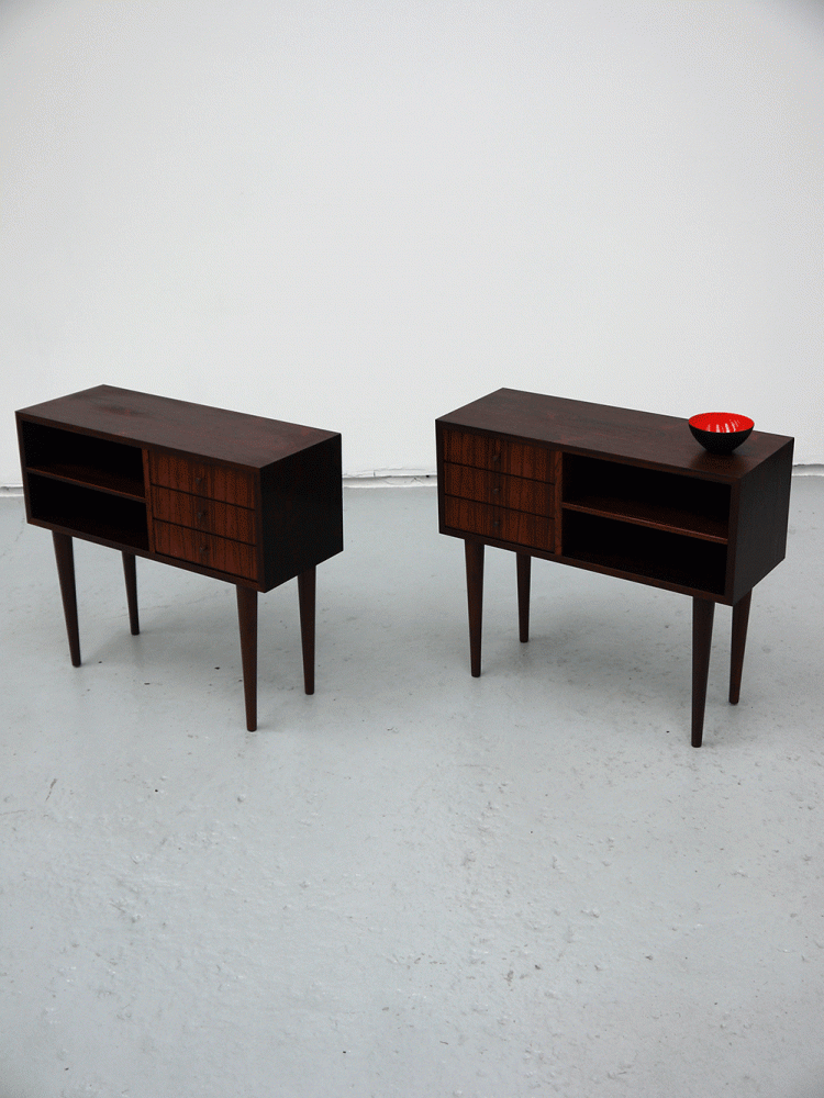 Poul Hundevad – Pair of Rosewood Drawer Units