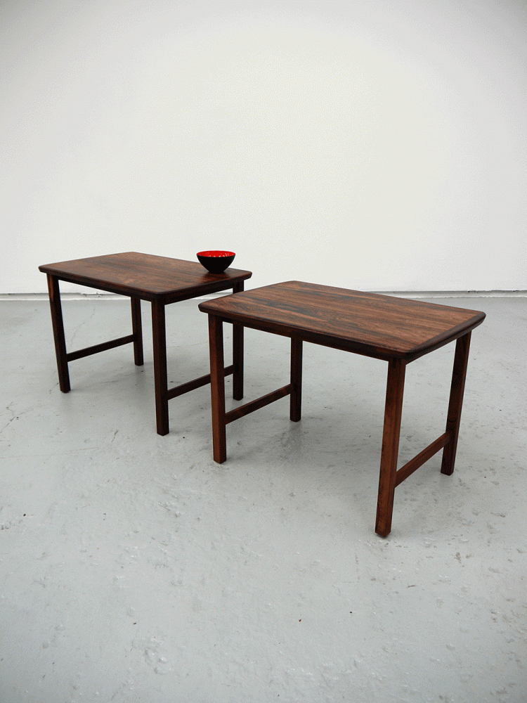 AB Seffle – Pair of Swedish Rosewood Side Tables