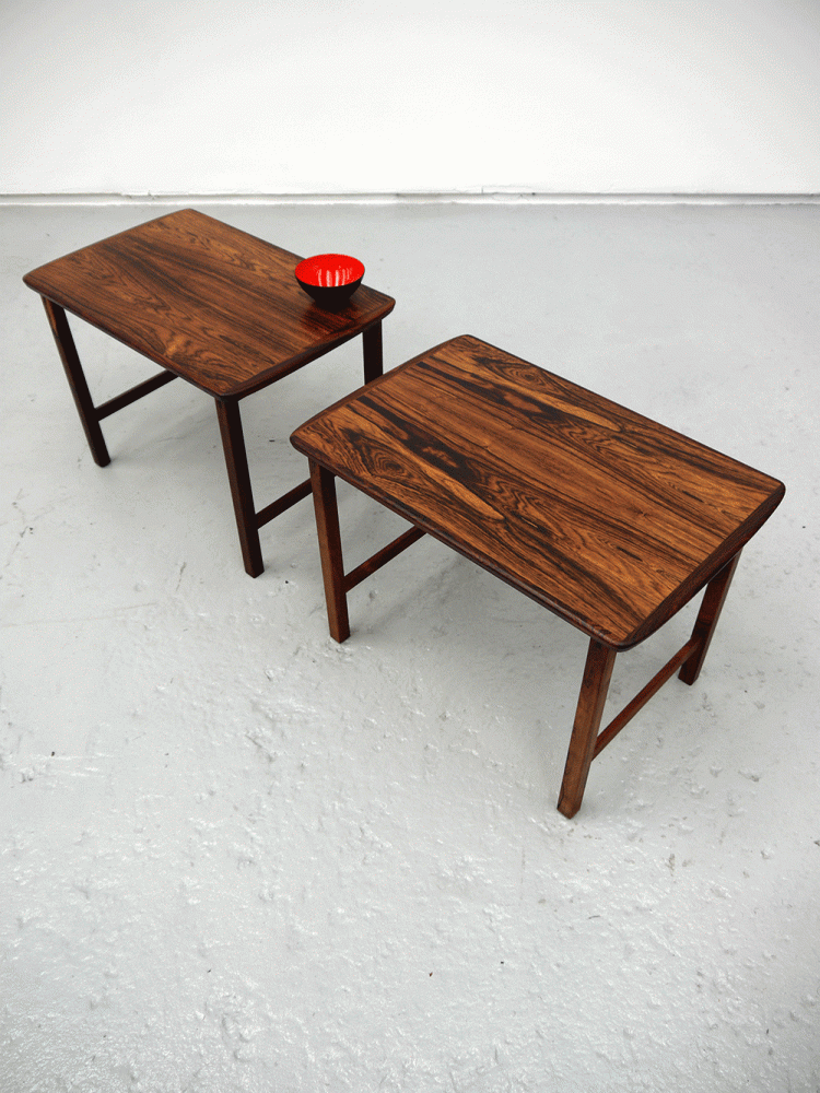 AB Seffle – Pair of Swedish Rosewood Side Tables