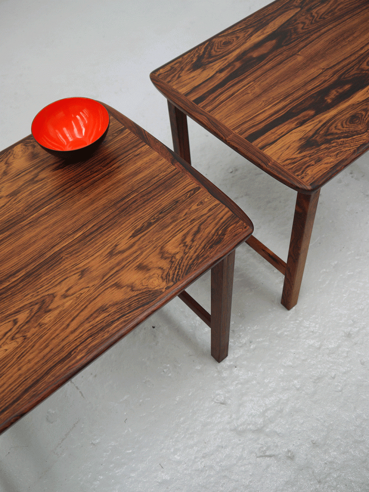 AB Seffle – Pair of Swedish Rosewood Side Tables