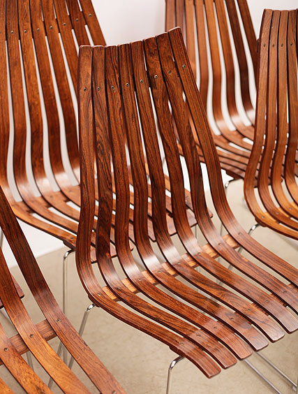 Six Rosewood – Hans Brattrud “Scandia” Chairs